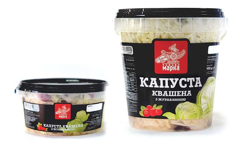 Капуста квашена з журавлиною