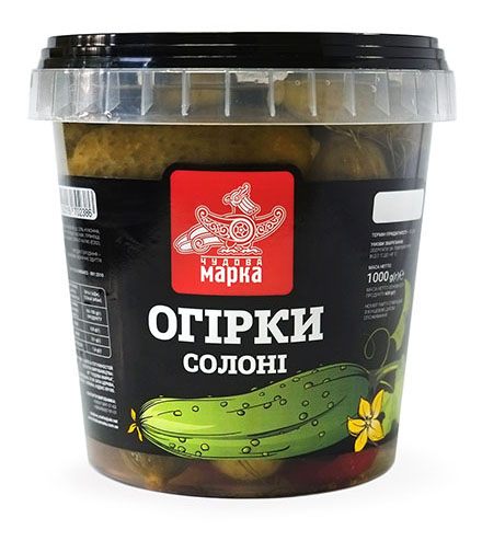 Огірки солоні